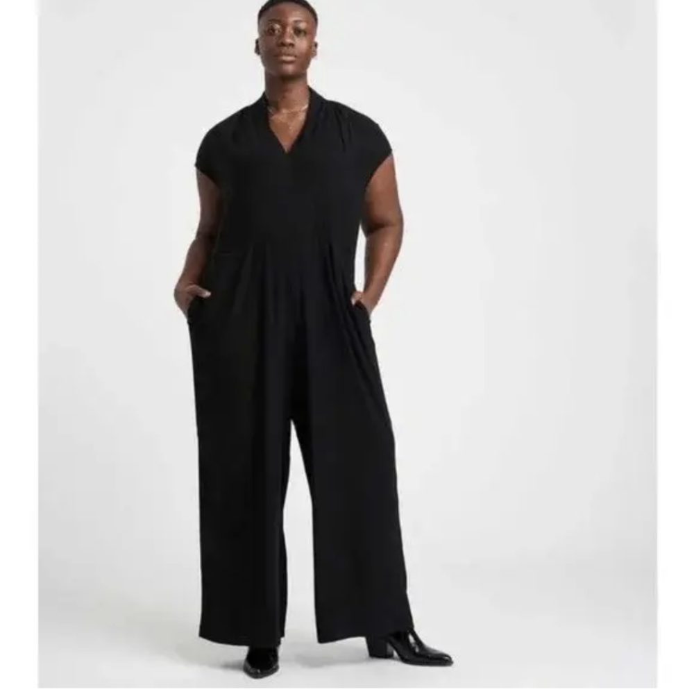 Universal Standard luxe twill Cambria jumpsuit